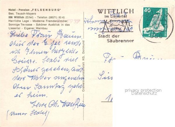 Wittlich Hotel-Pension Felsenburg – Bild 2