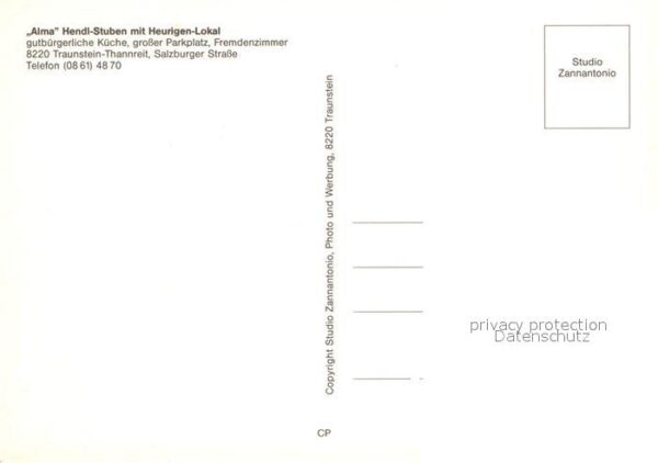 Thannreit Alma Hendl-Stuben Heurigen-Lokal – Bild 2