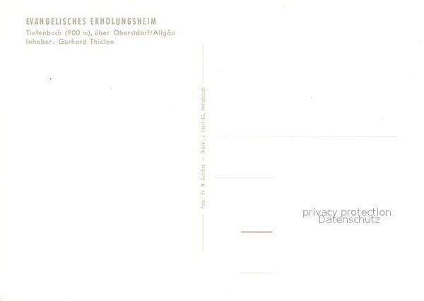 Tiefenbach Oberstdorf Evengelisches Erholungsheim – Bild 2