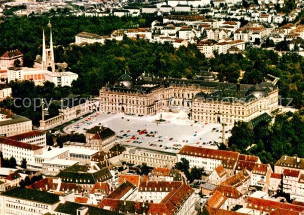 Wuerzburg Residenz Fliegeraufnahme