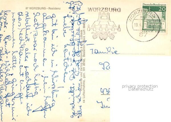 Wuerzburg Residenz Fliegeraufnahme – Bild 2