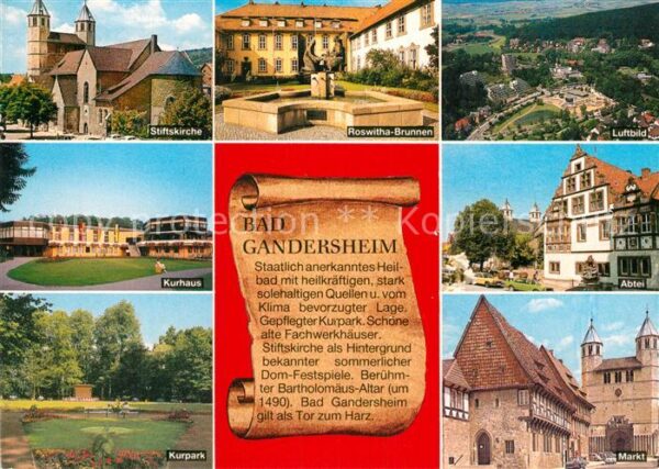 Bad Gandersheim Kurhaus Abtei Fliegeraufnahme Kurpark S
