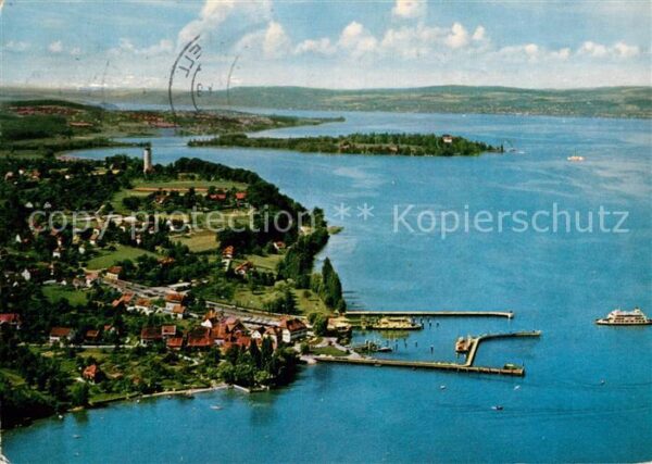 Staad Konstanz Insel Mainau Fliegeraufnahme