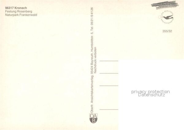 Kronach Oberfranken Veste Rosenberg Fliegeraufnahme – Bild 2