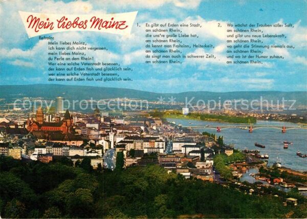 Mainz Rhein Lied Mein liebes Mainz