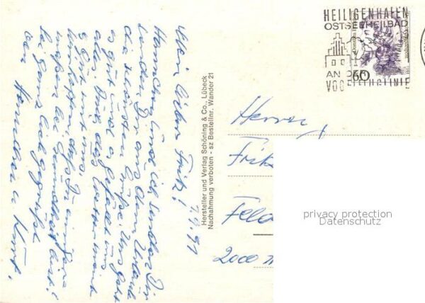 Landkarte auf Ak Lübecker Bucht – Bild 2
