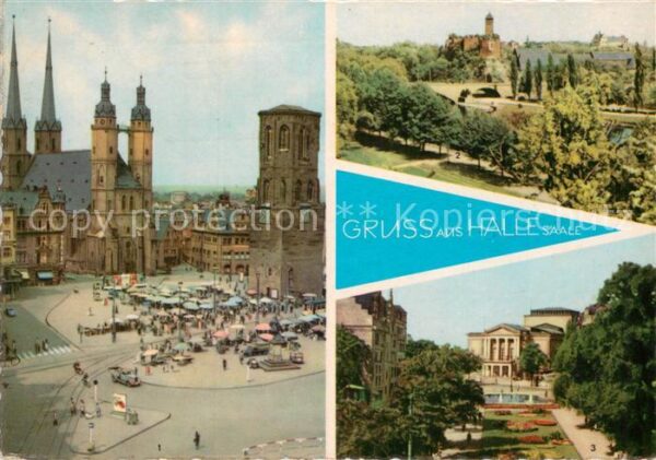 Halle Saale Markt Giebichenstein Theater des Friede
