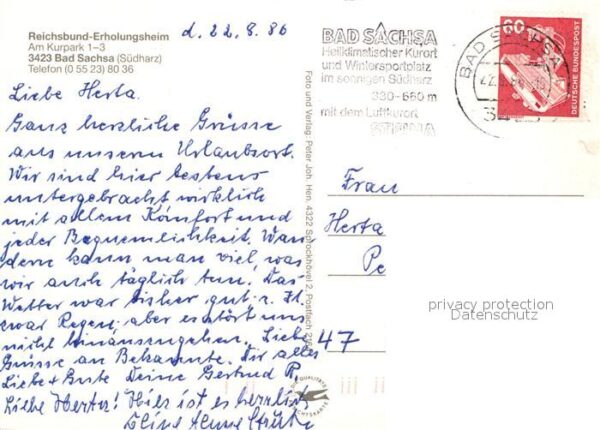 Bad Sachsa Harz Reichsbund-Erholungsheim – Bild 2