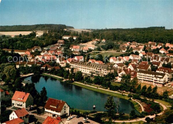 Bad Meinberg Fliegeraufnahme Kurparksee