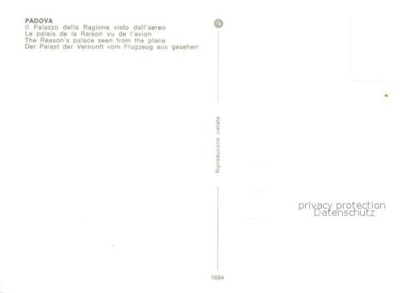 Padova Fliegeraufnahme Palazzo della Ragione – Bild 2