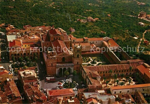Monreale Fliegeraufnahme Cattedrale e Chiostro