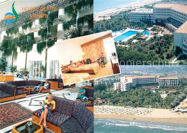 Side Antalya Hotel Defne Fliegeraufnahme Strand