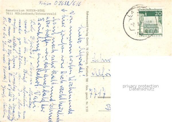 Muehlenbach Baden Sanatorium Roter-Bühl – Bild 2