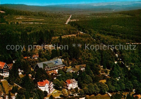 Braunlage Fliegeraufnahme Sanatorium Dr. Barner