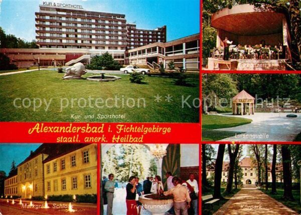 Alexandersbad Bad Sporthotel Luisenquelle Kurpark Trinkbr