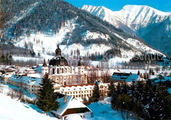 Ettal Fliegeraufnahme Benediktinerkloster im