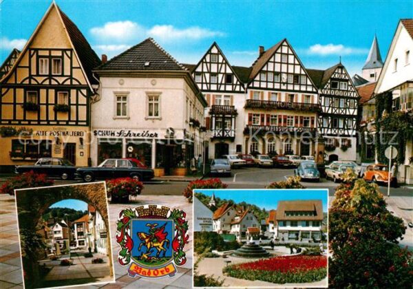 Bad Orb Marktplatz und Obertor Fachwerk