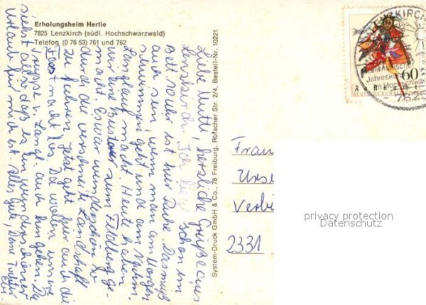 Lenzkirch Erholungsheim Hertie – Bild 2