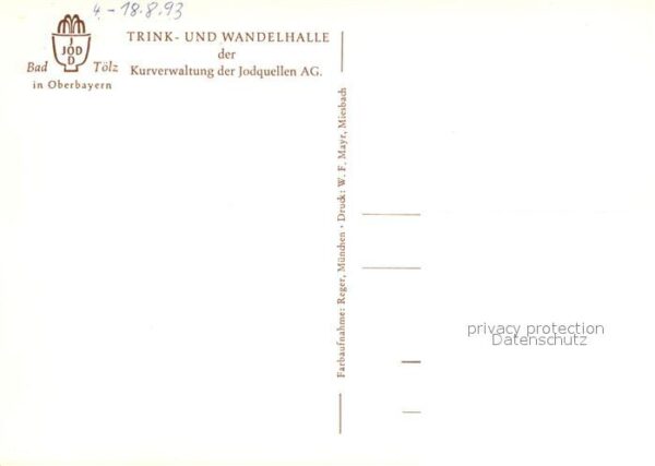 Bad Toelz Trink- und Wandelhalle – Bild 2