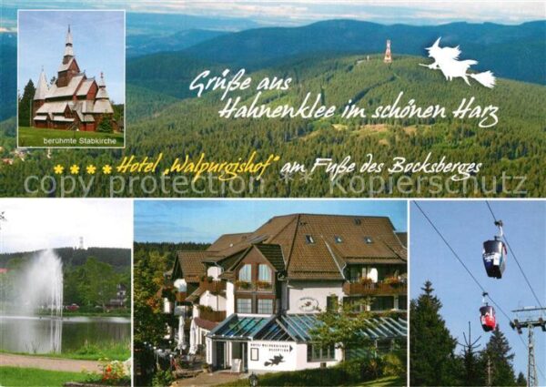 Hahnenklee-Bockswiese Harz Stabkirche Seilbahn Hotel Walpurgishof