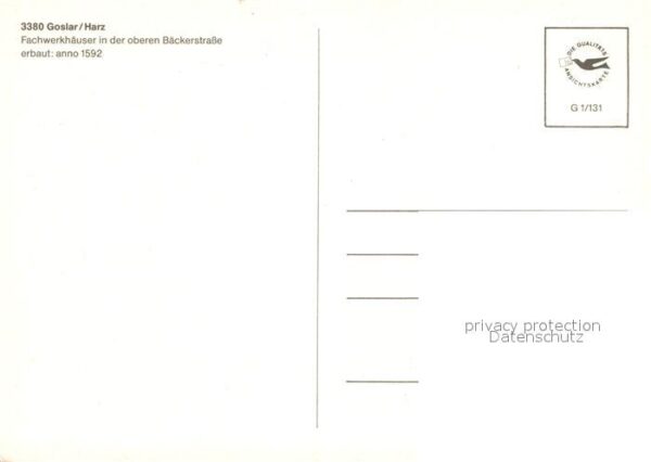 Goslar Bäckerstrasse Fachwerkhäuser – Bild 2