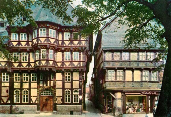 Goslar Marktstrasse Ecke Münzgasse Fachwerk