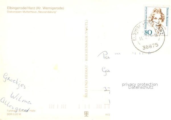 Elbingerode Harz Diakonissen-Mutterhaus Neuvandsburg – Bild 2