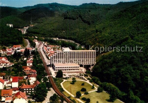 Bad Lauterberg Fliegeraufnahme Promenade mit Hotel Rev