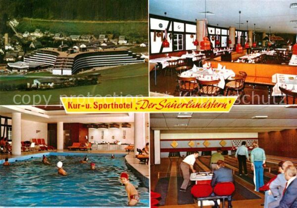 Willingen Sauerland Fliegeraufnahme Kur- und Sporthotel Der