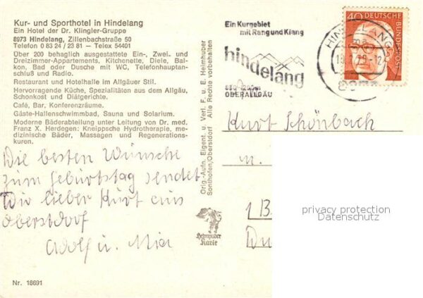 Hindelang Bad Kur- und Sporthotel – Bild 2