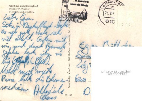 Odenwald Scheuerberg Gasthaus zum Steinschloß – Bild 2