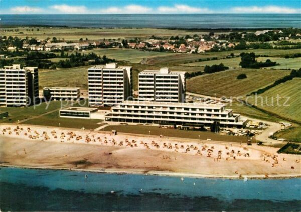 Grossenbrode Ostseebad Fliegeraufnahme mit Strand