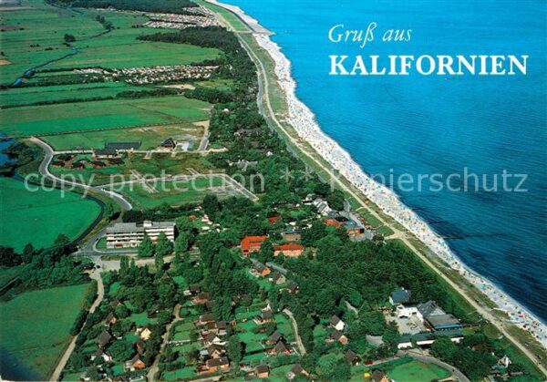 Kalifornien Ostseebad Fliegeraufnahme mit Strand Schönberg