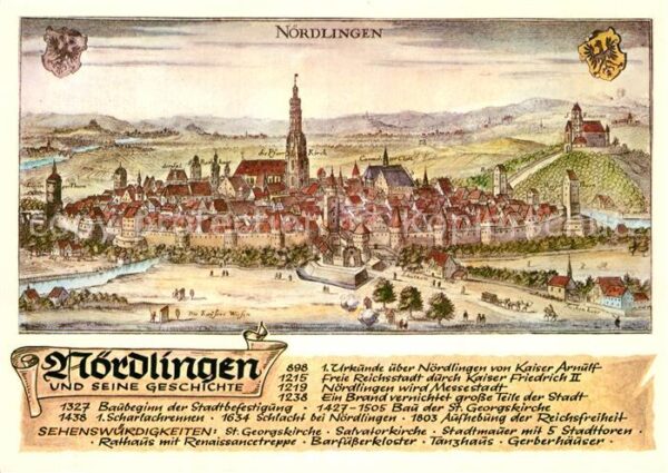 Noerdlingen Stich von Matthäus Merian um 1650