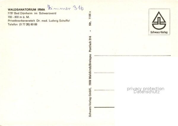 Bad Duerrheim Waldsanatorium Irma Restaurant – Bild 2