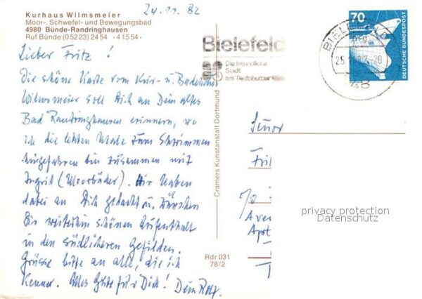 Randringhausen Bad Bünde Kurhaus Wilmsmeier – Bild 2