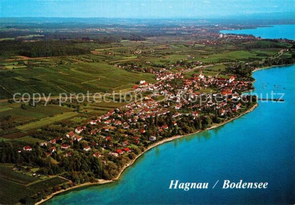 Hagnau Bodensee Fliegeraufnahme Partie am See