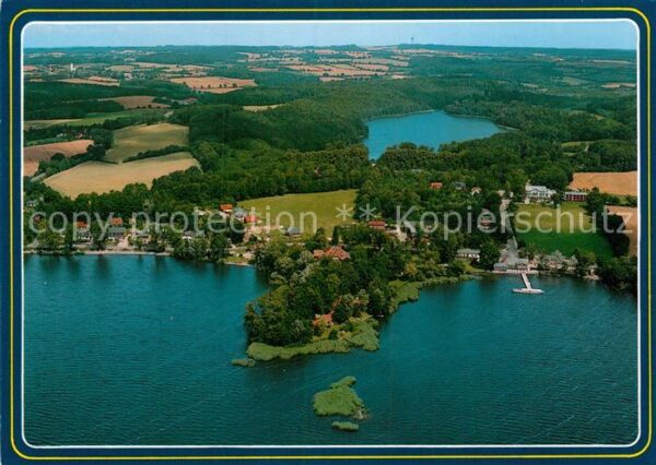Sielbeck Holsteinische Schweiz Fliegeraufnahme Kellersee mit Ukleisee