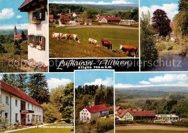 Alttann Allgaeu Teilansichten Luftkurort Kurhotel Viehw