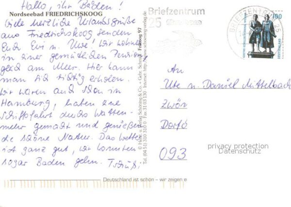 Friedrichskoog Nordseebad Windmühle Klinik Krabbenfischer Seehund – Bild 2