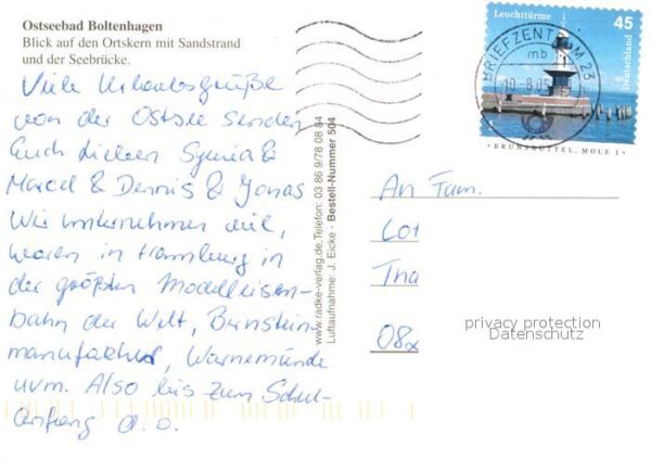 Boltenhagen Ostseebad Blick auf Ortskern mit Sandstrand und S – Bild 2
