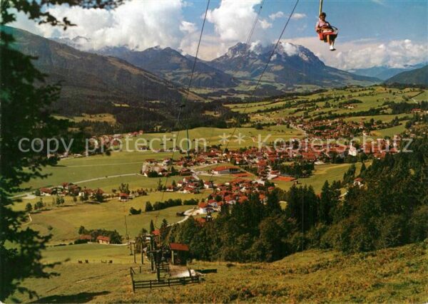 Reit Winkl Panorama Luftkurort mit Kaisergebirge S