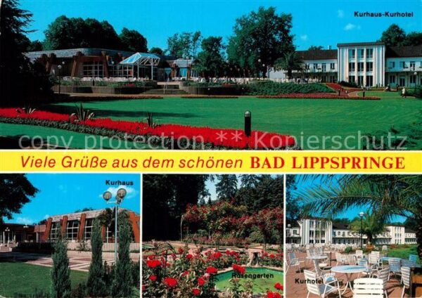 Bad Lippspringe Kurhaus Kurhotel Terrasse Park Rosengar
