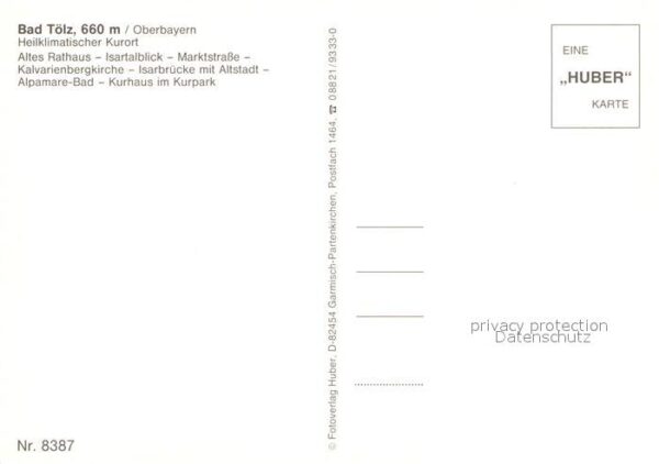 Bad Toelz Rathaus Isartal Marktstrasse Bergkirche – Bild 2