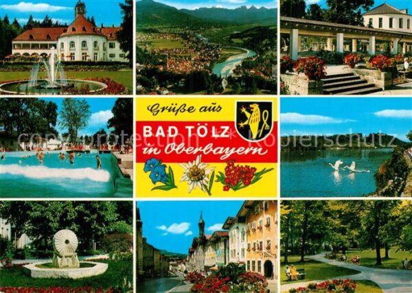 Bad Toelz Kurhaus Landschaftspanorama Alpen Freib