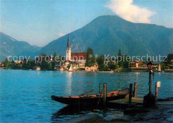 Rottach-Egern Malerwinkel mit Wallberg Bootsanleger T