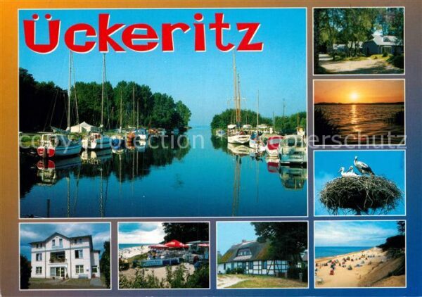 Ueckeritz Usedom Seglerhafen Sonnenuntergang am Meer Sto