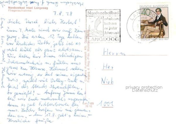 Langeoog Nordseebad Nordseeinsel Fliegeraufnahme – Bild 2