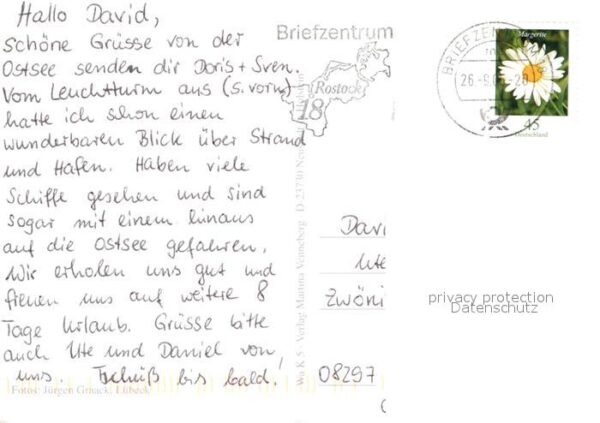 Warnemuende Ostseebad Segelschiff Leuchtturm Strand Hotel Dam – Bild 2