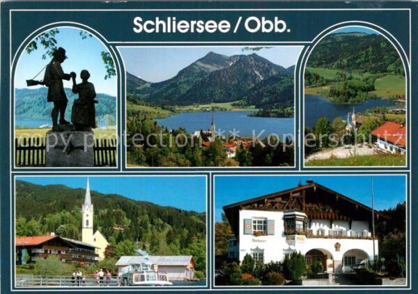 Schliersee Landschaftspanorama Alpen Denkmal Ortsm